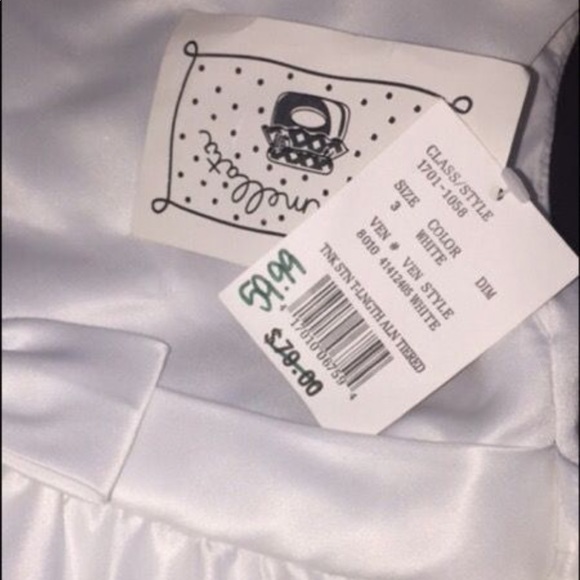 3T girls white brand new party dress - Picture 2 of 5